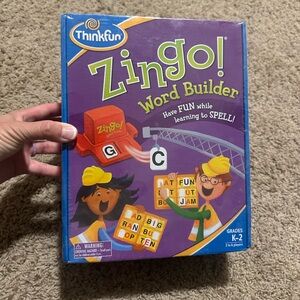 ThinkFun Zingo! Word Builder Game - Purple and Yellow, new, sealed, great gift!